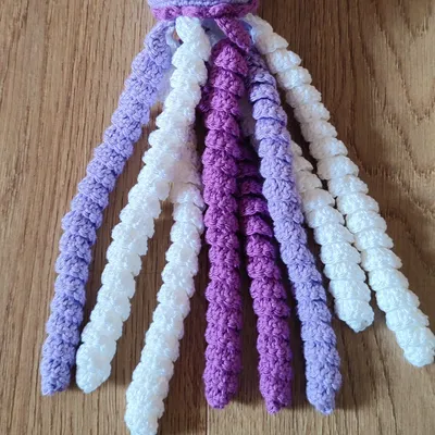 Doudou peluche pieuvre bébé en crochet neuve 